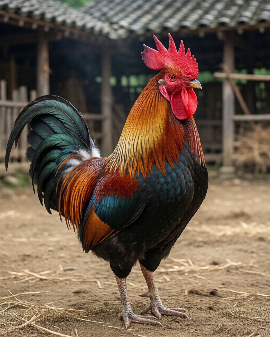 Gamefowl scene — Giống Gà Chọi