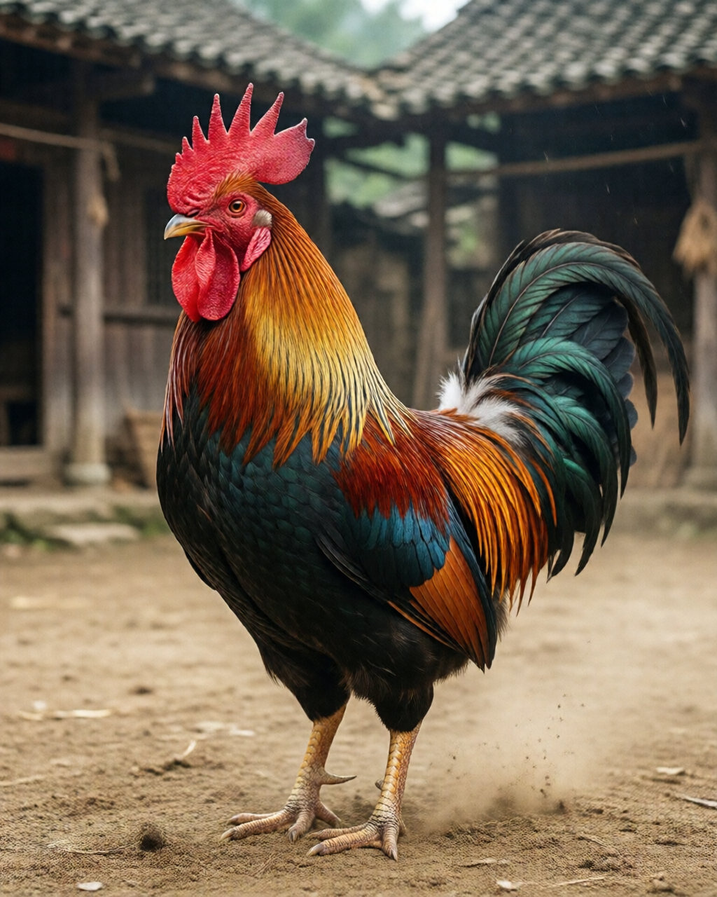Gamefowl scene — Đá Gà Truyền Thống