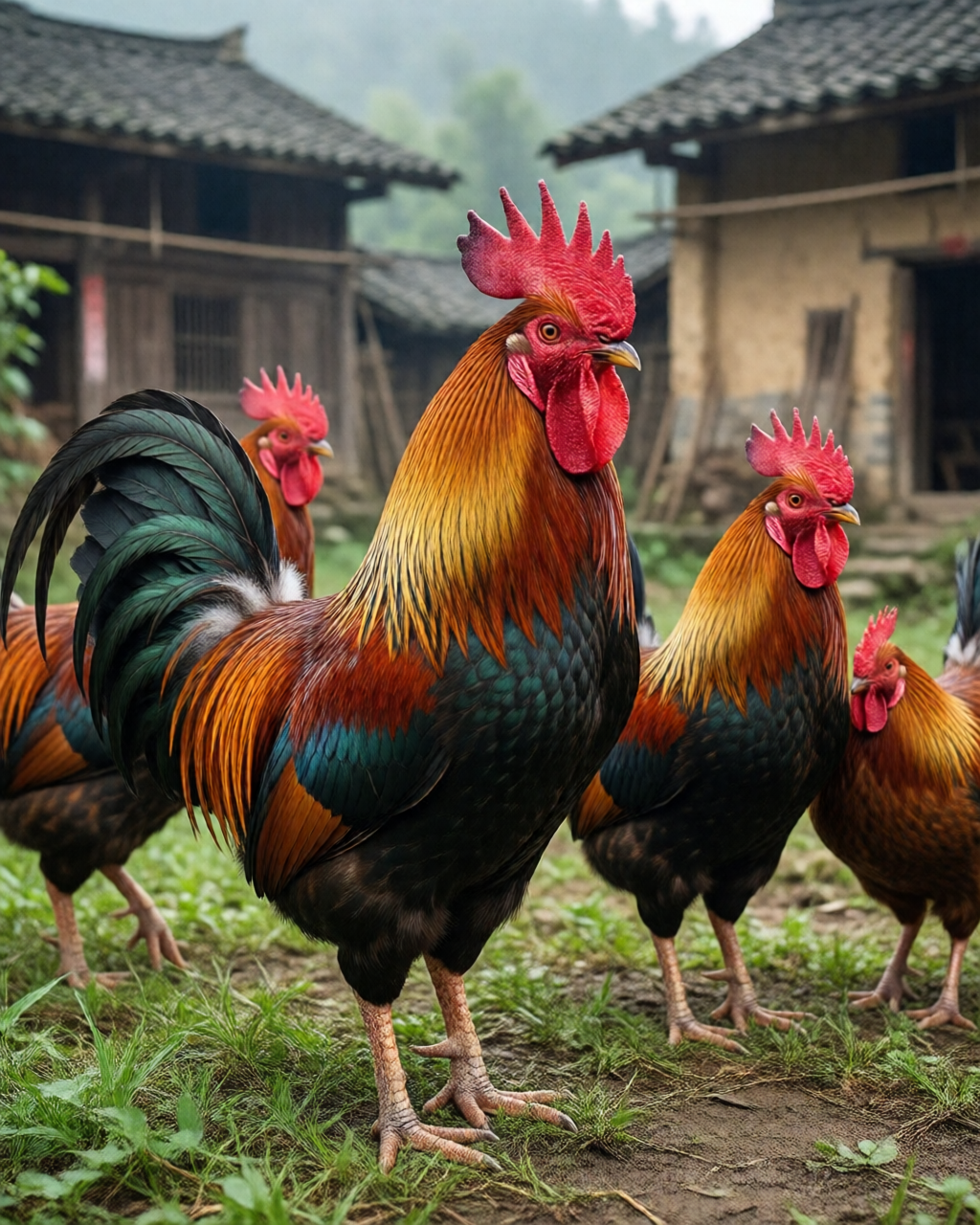 Gamefowl scene — Giống Gà Chọi