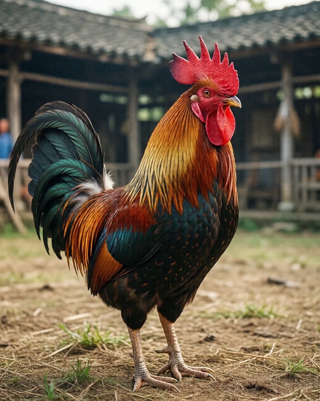 Gamefowl scene — Luyện Gà Chọi