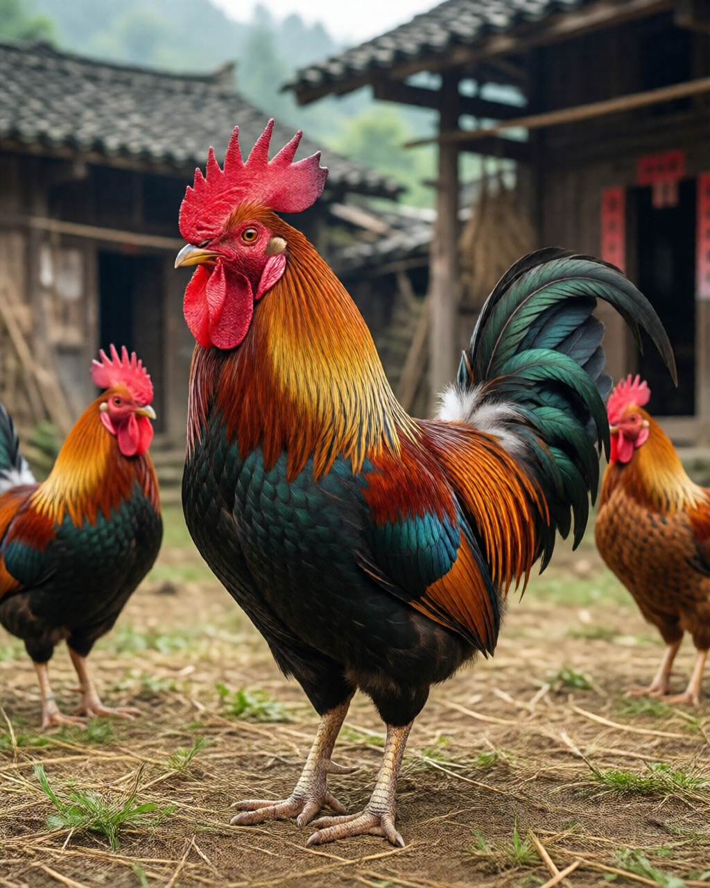 Gamefowl scene — Tin Đá Gà