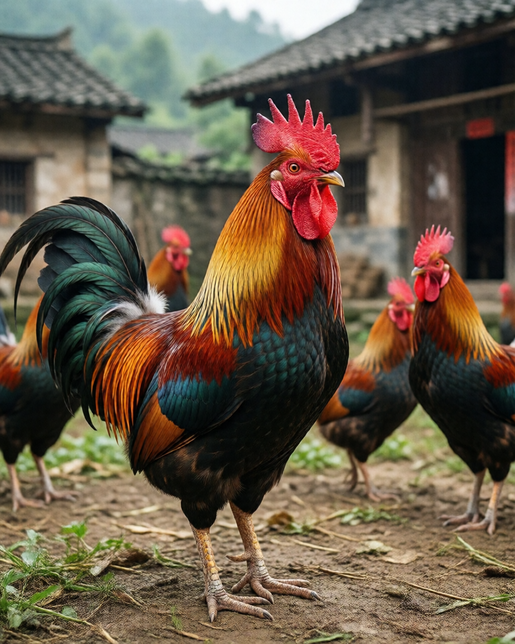 Gamefowl scene — Trường Đá Gà