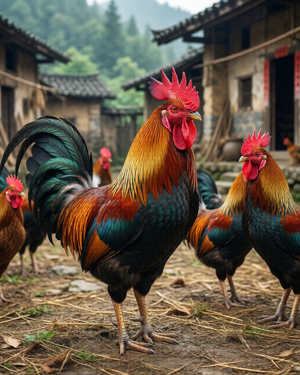 Gamefowl scene — Giống Gà Chọi
