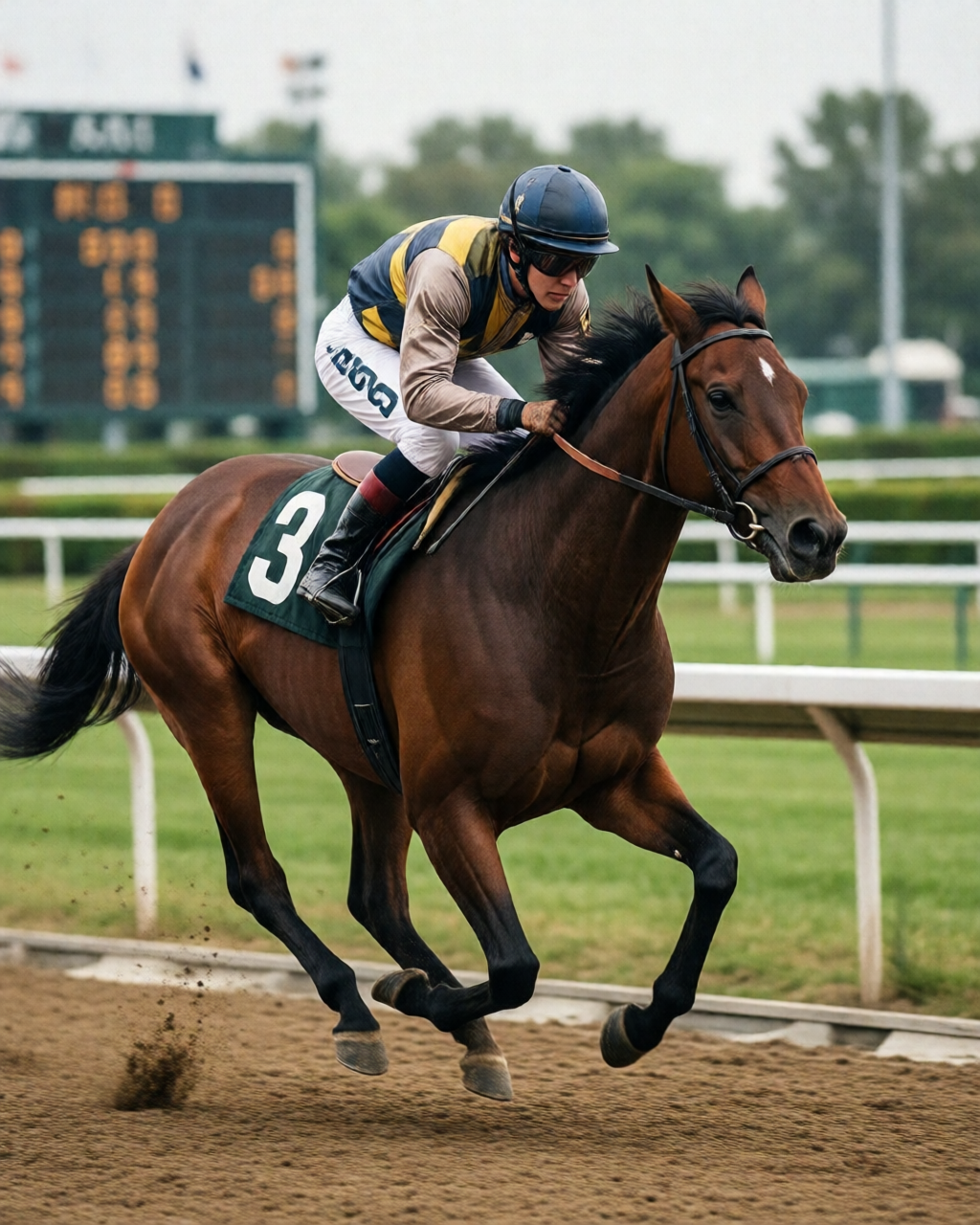 Horse racing scene — 賠率情報誌