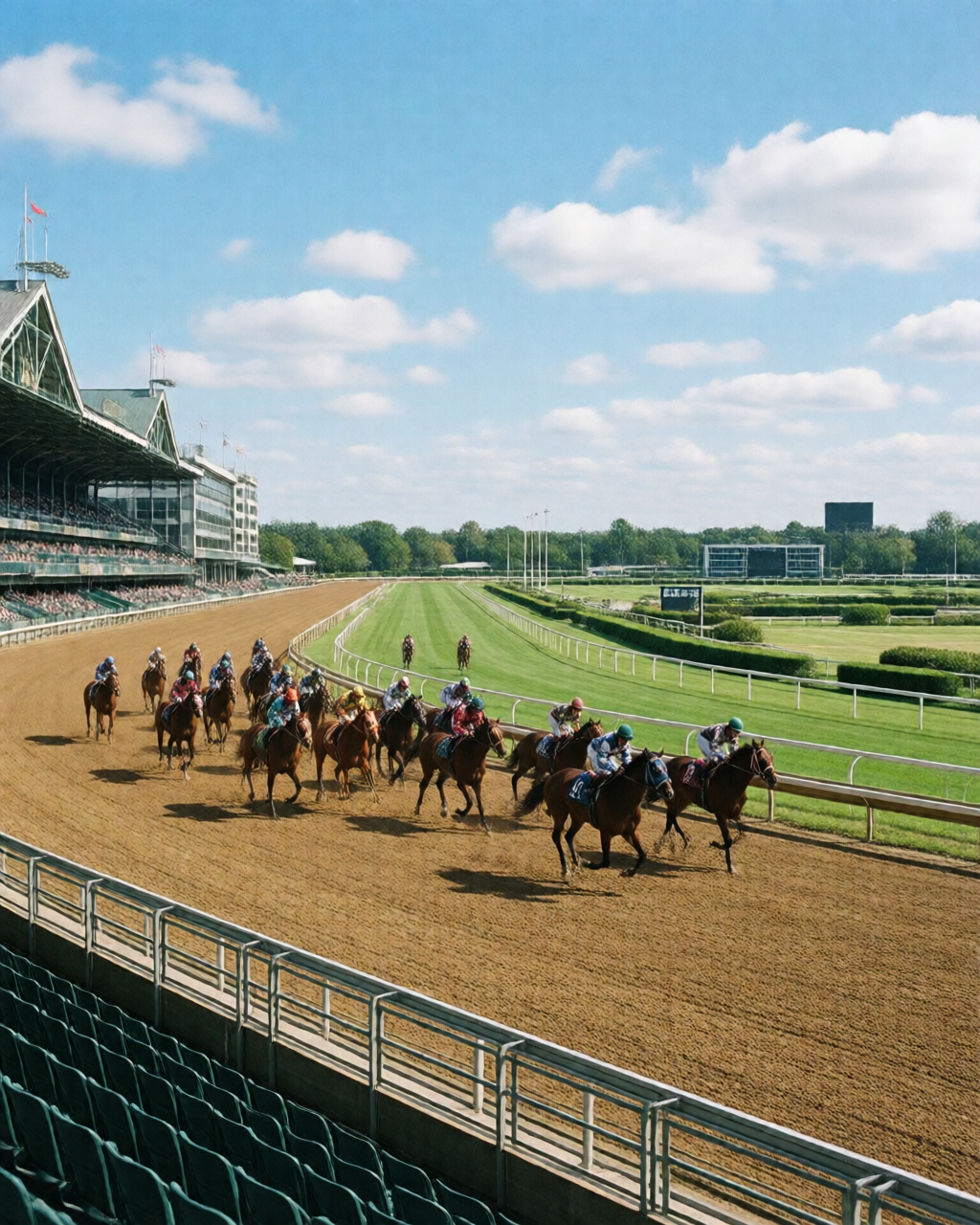 Horse racing scene — 馬迷天地