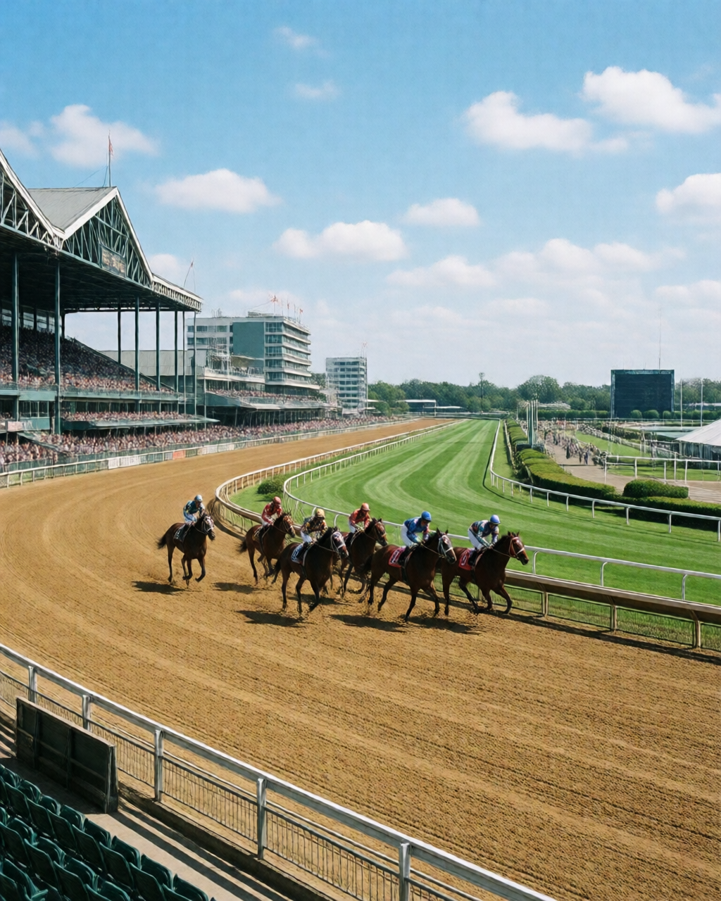 Horse racing scene — 配磅分析