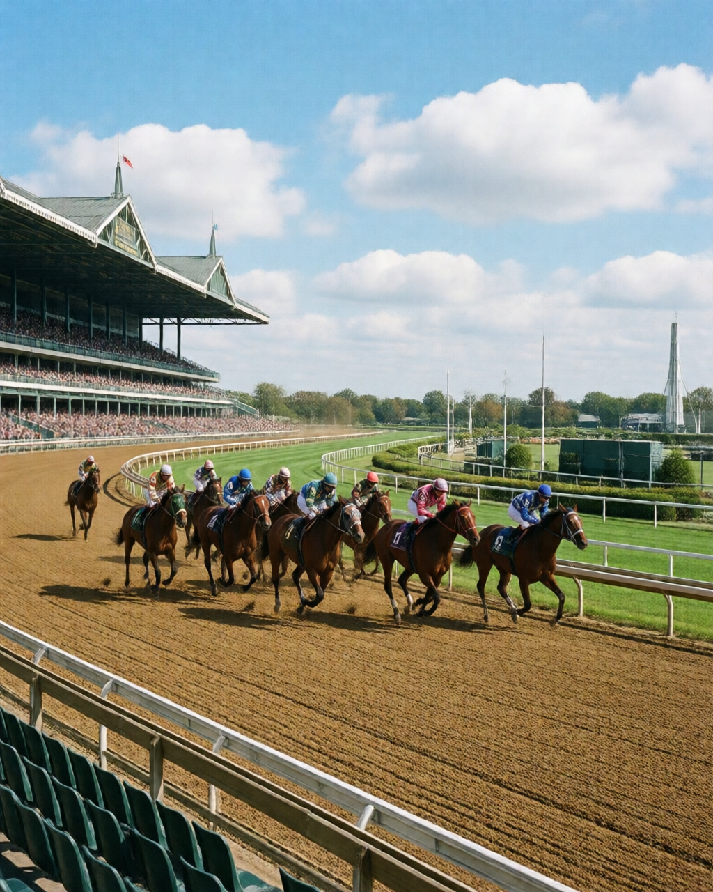 Horse racing scene — 賠率情報誌