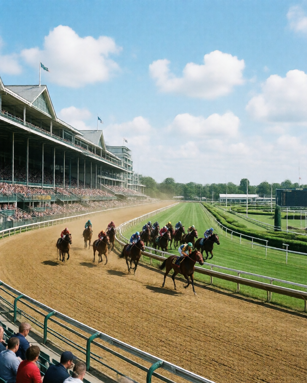 Horse racing scene — 騎師視角