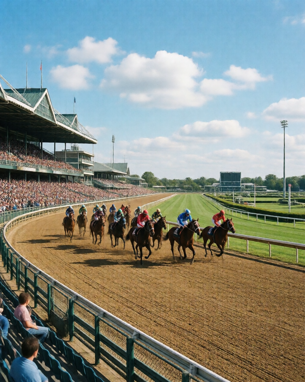 Horse racing scene — 草地賽情報