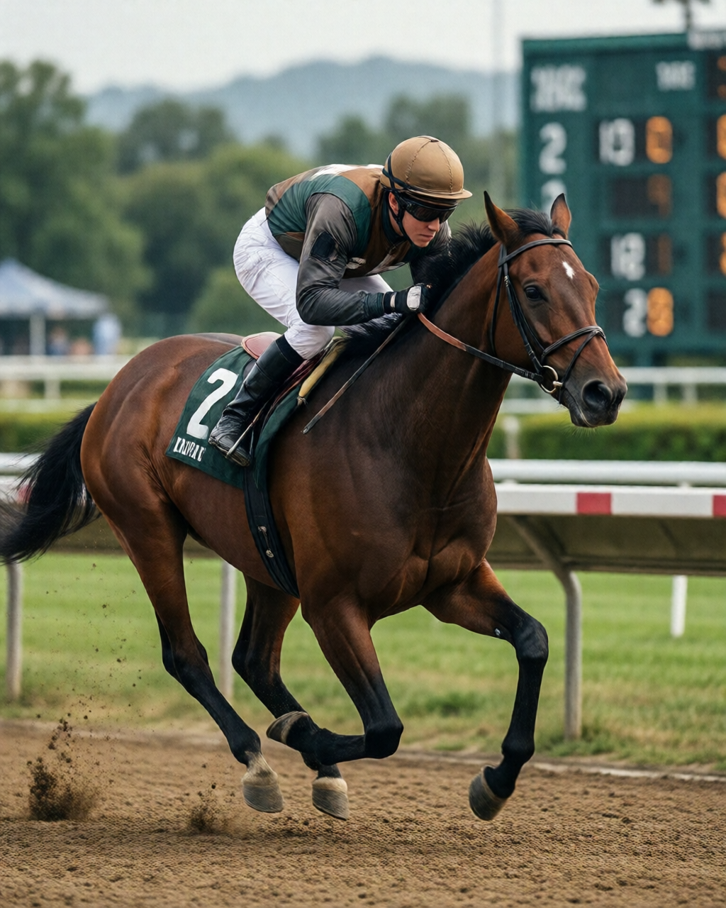 Horse racing scene — 賽馬攻略誌