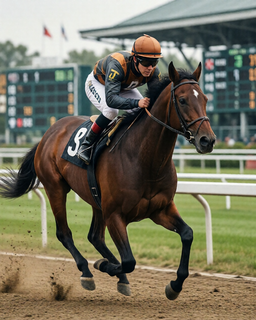 Horse racing scene — 賠率情報誌