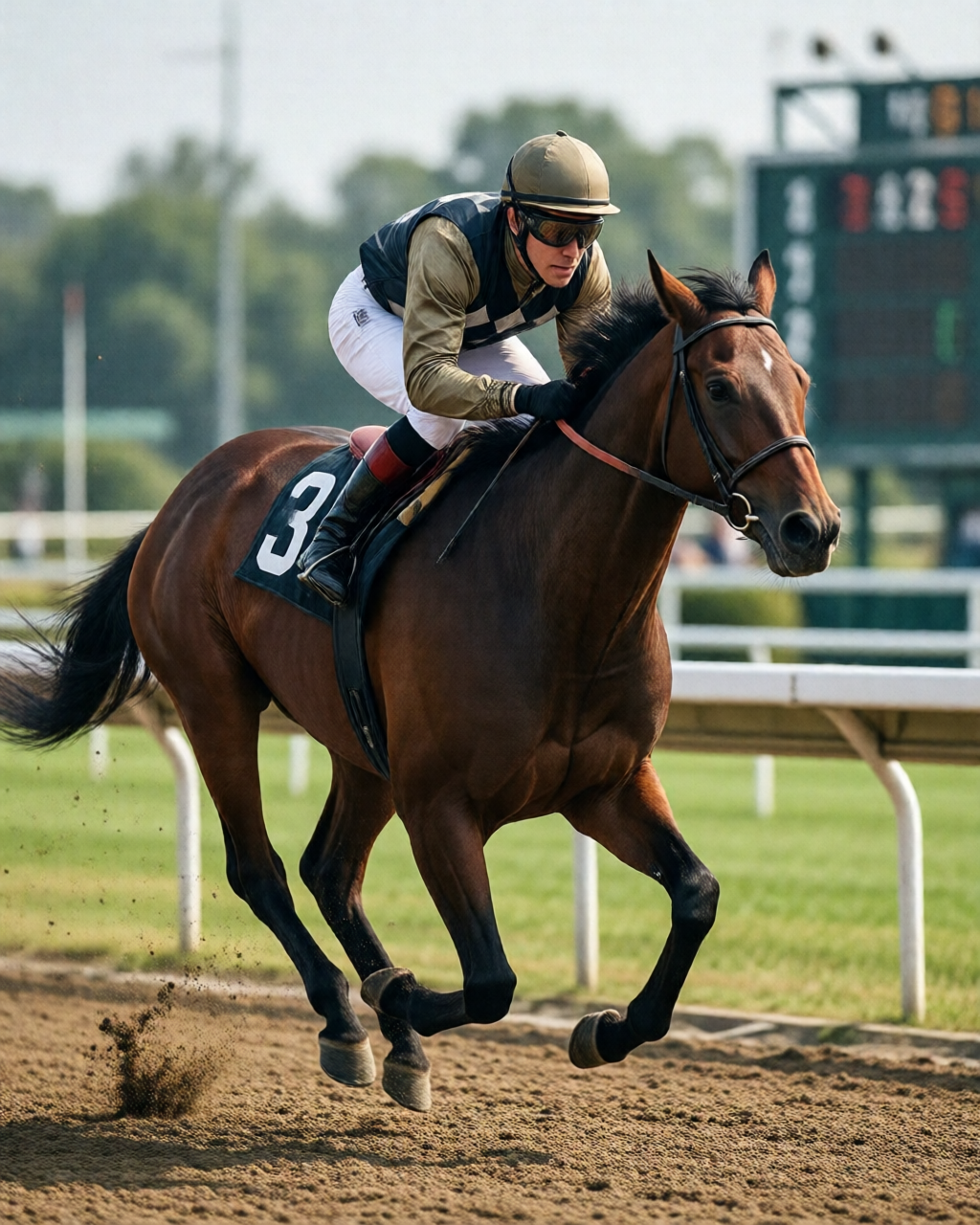 Horse racing scene — 馬迷天地