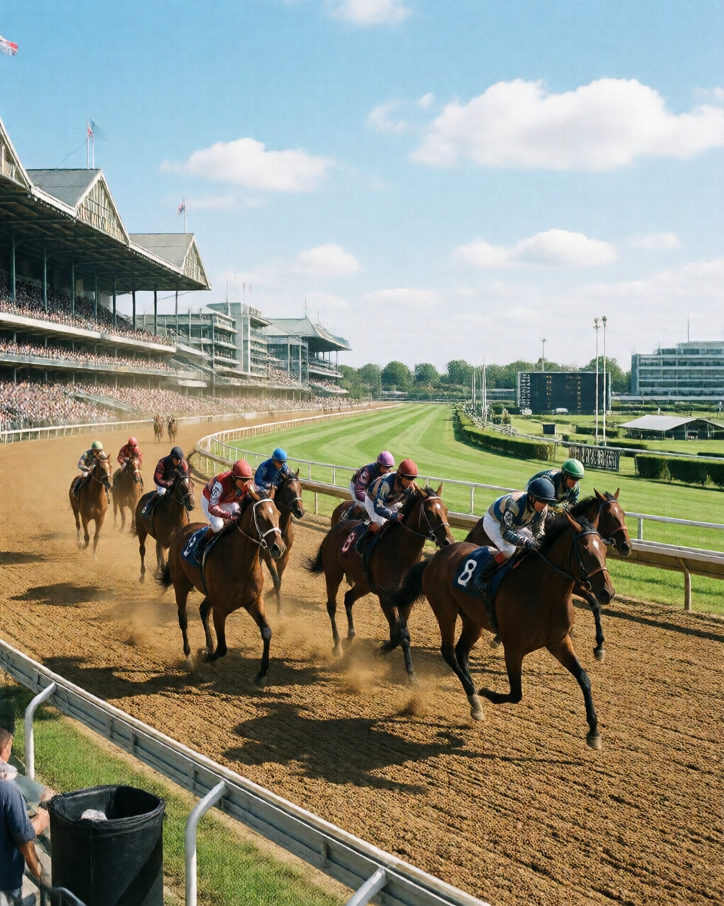 Horse racing scene — 馬經誌