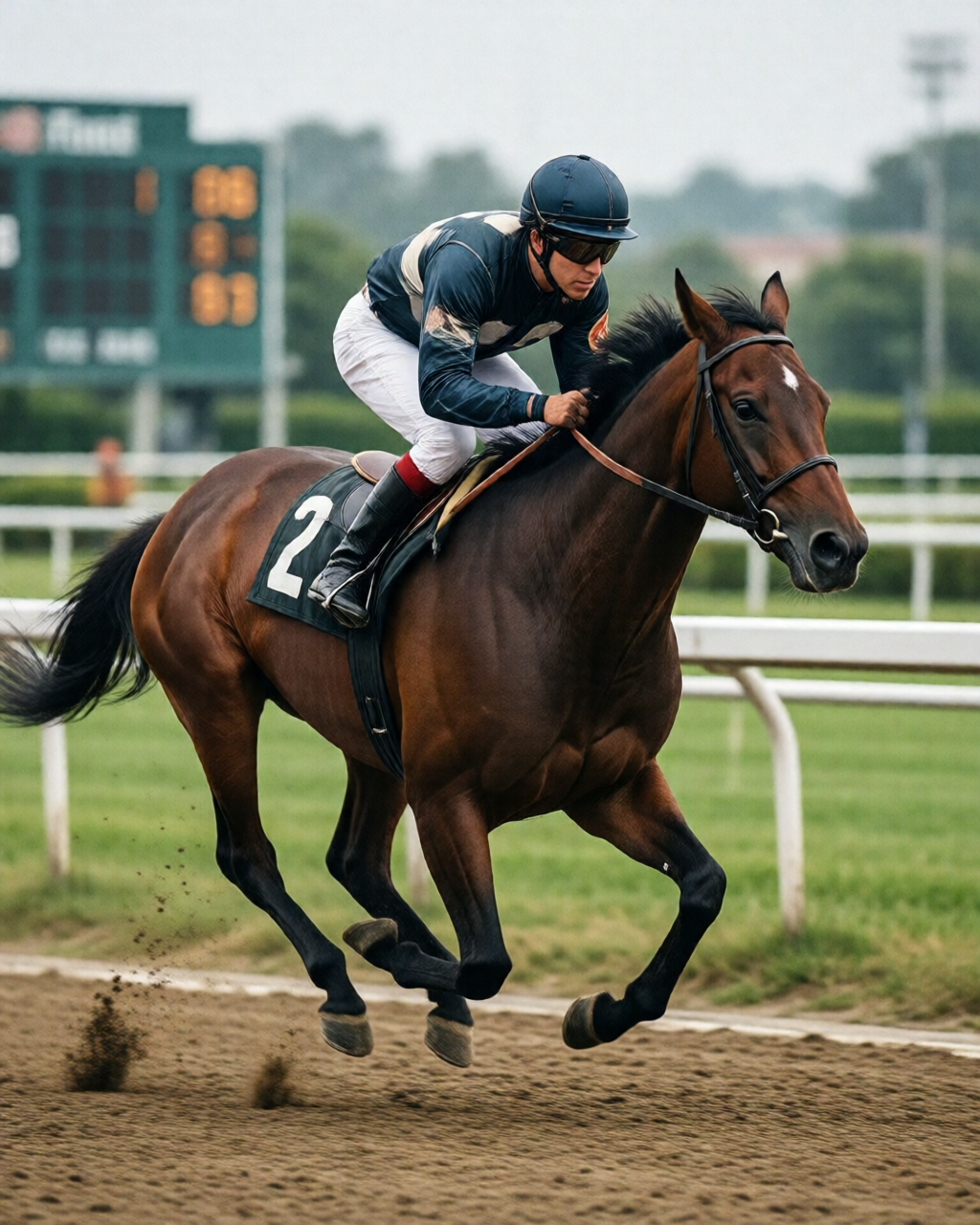 Horse racing scene — 賽馬攻略誌