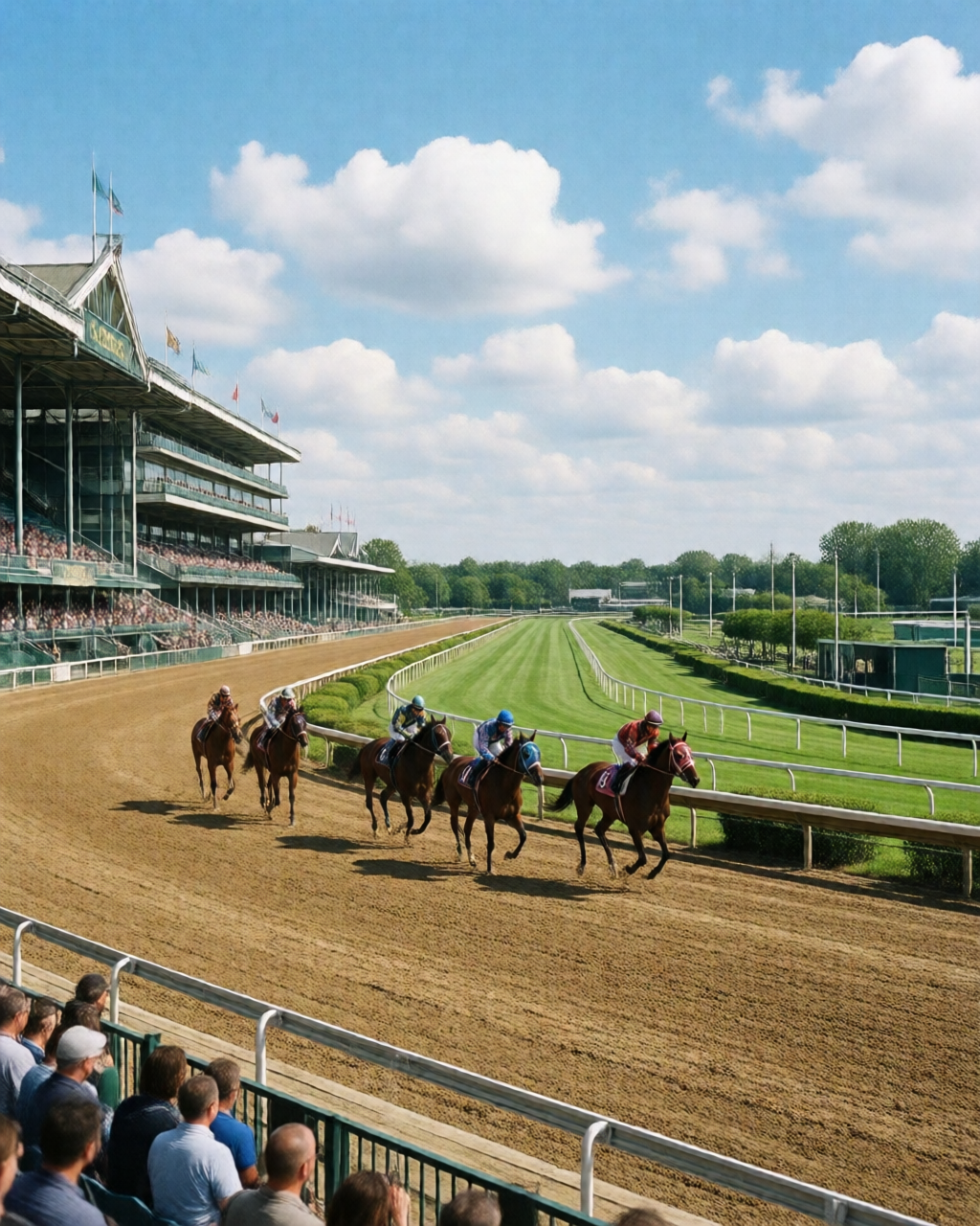 Horse racing scene — 馬迷天地