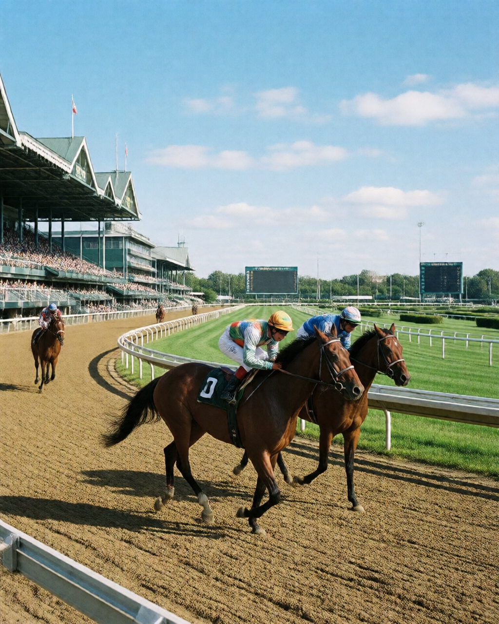 Horse racing scene — 馬經誌