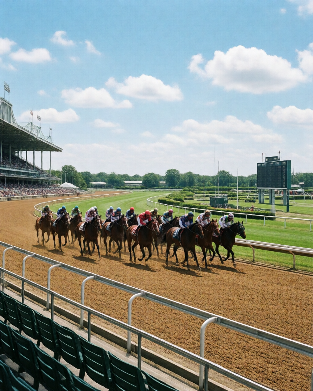 Horse racing scene — 配磅分析