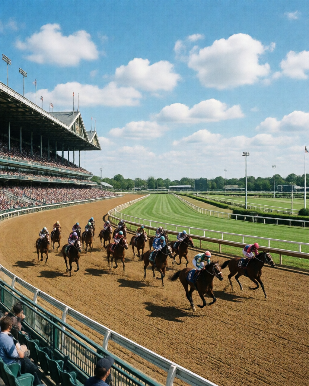 Horse racing scene — 馬迷天地