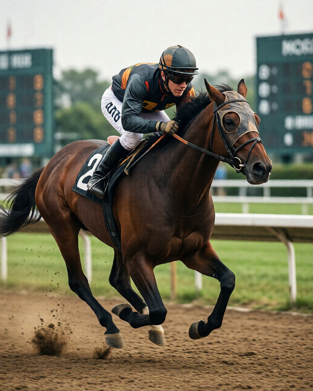 Horse racing scene — 賠率情報誌