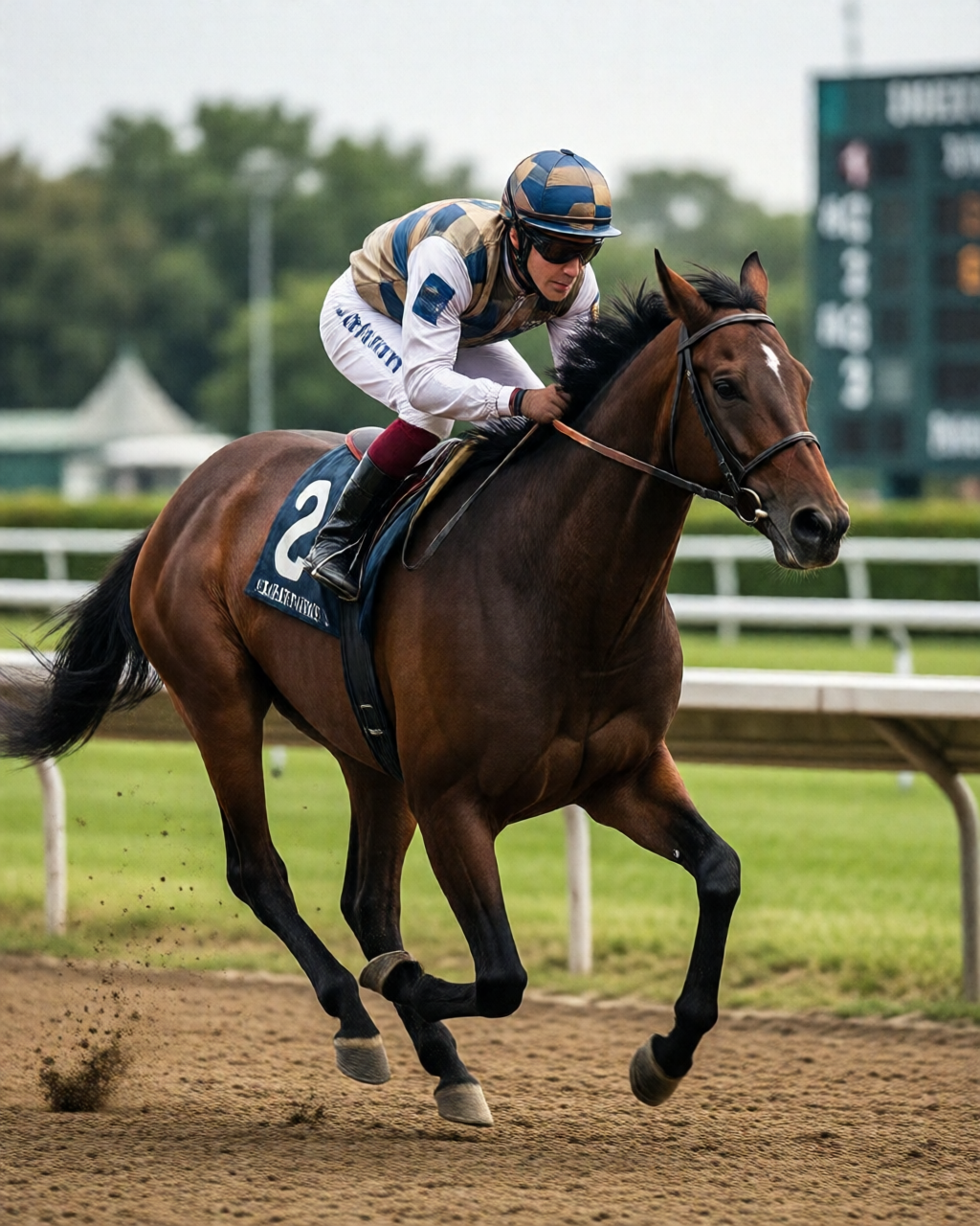 Horse racing scene — 馬迷天地