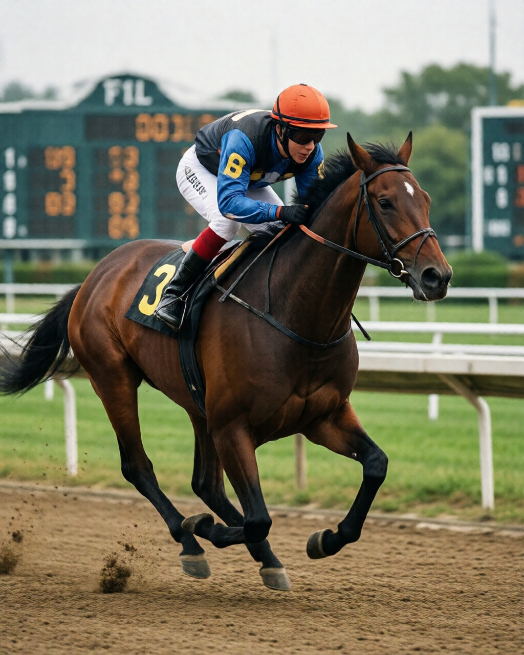 Horse racing scene — 馬經誌