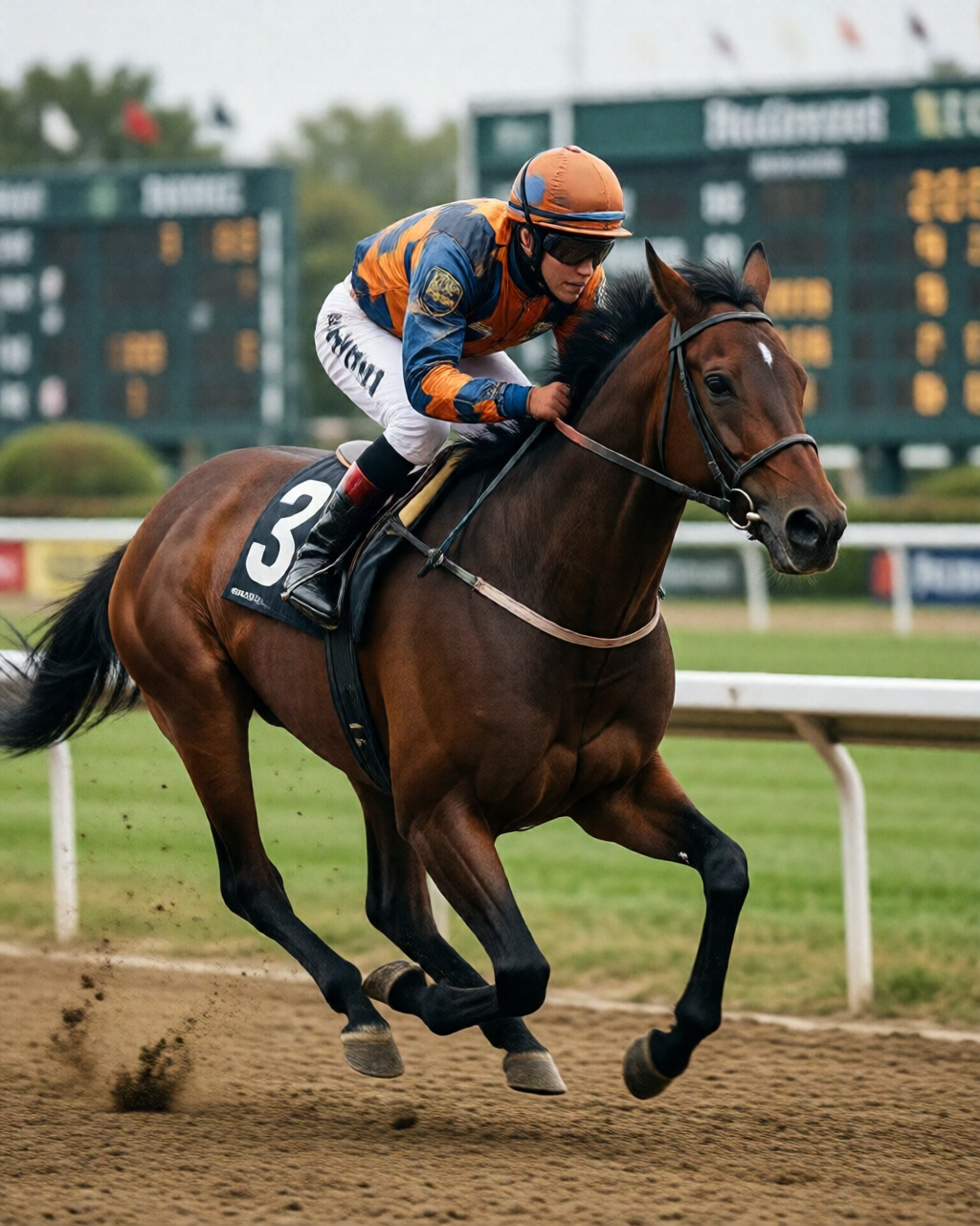 Horse racing scene — 賽馬攻略誌