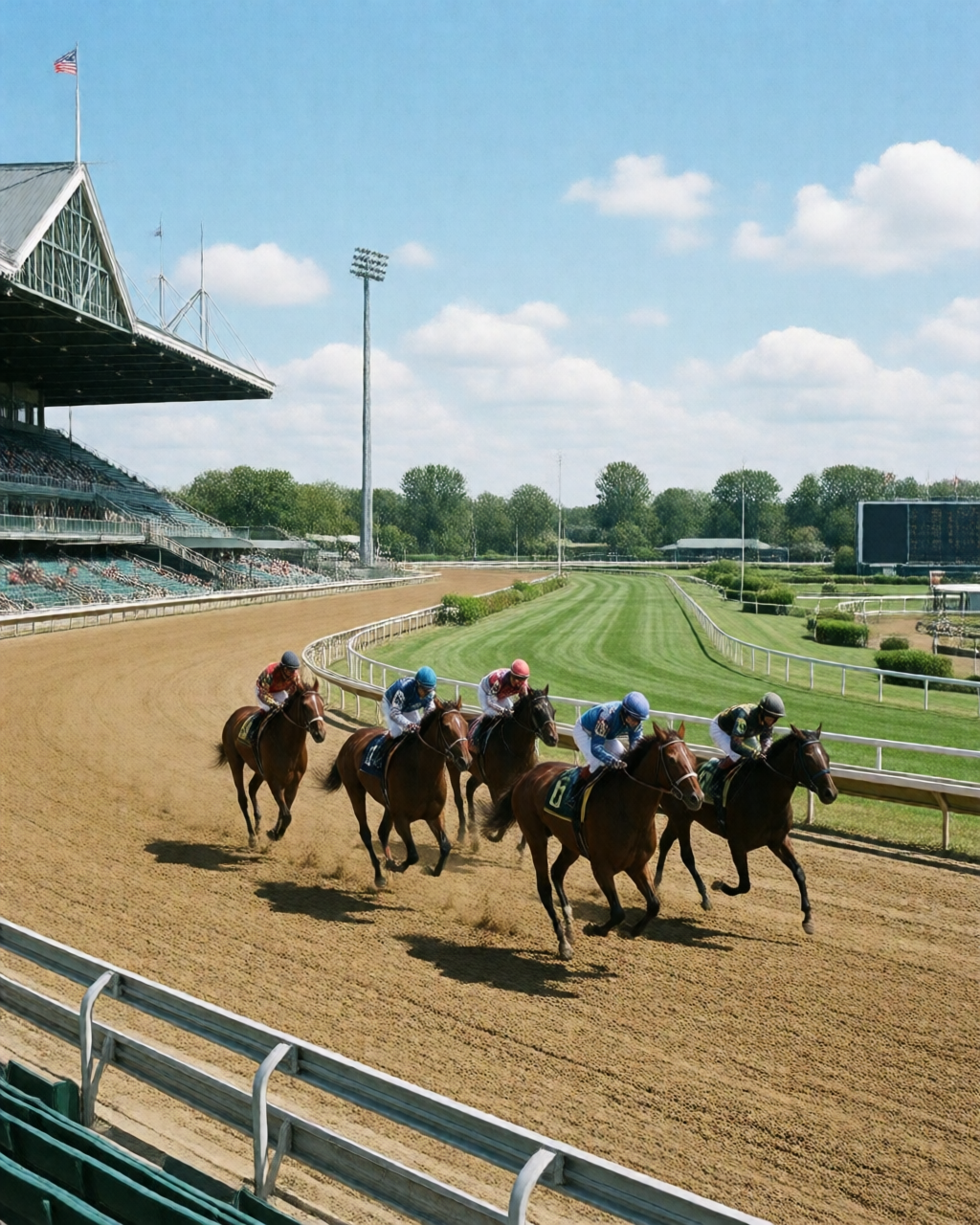 Horse racing scene — 草地賽情報