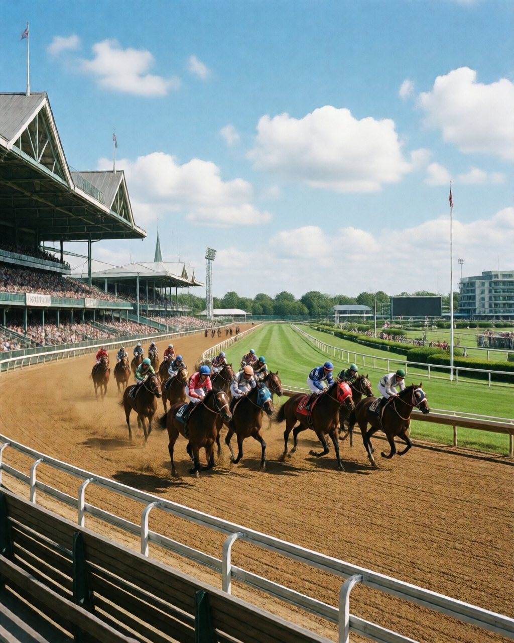 Horse racing scene — 馬經誌