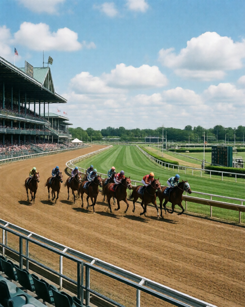 Horse racing scene — 草地賽情報