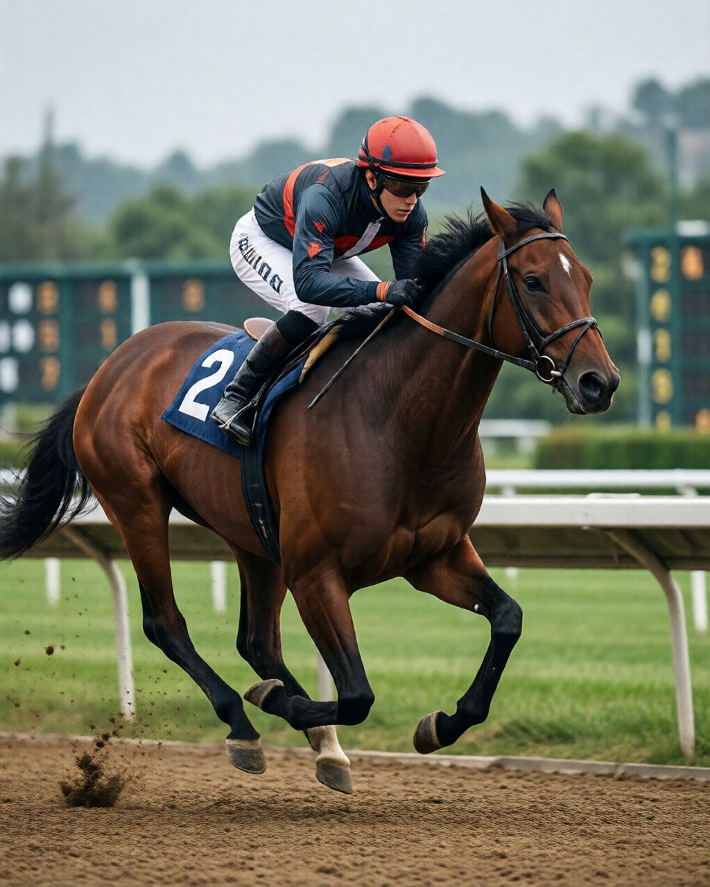 Horse racing scene — 馬經誌