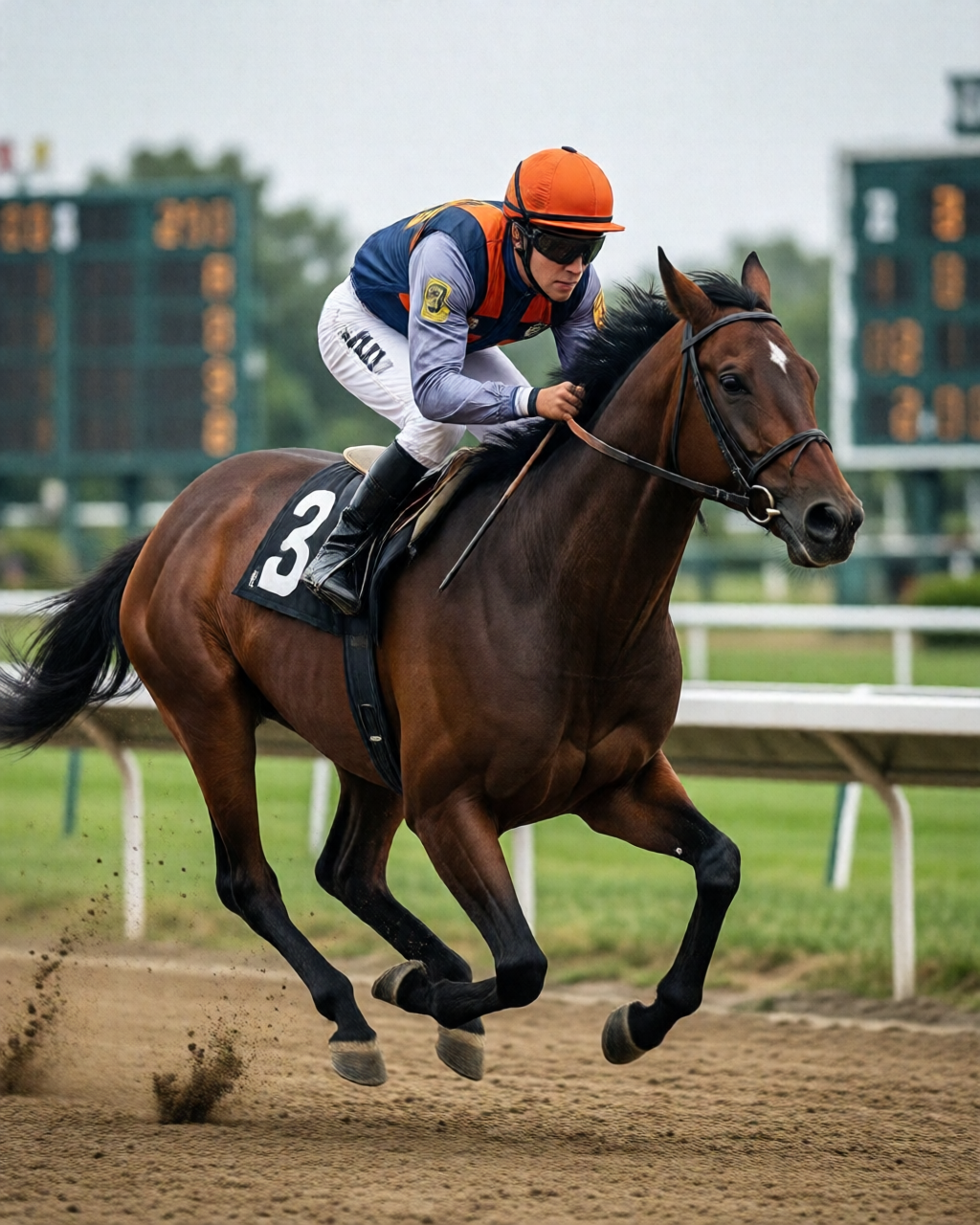 Horse racing scene — 配磅分析