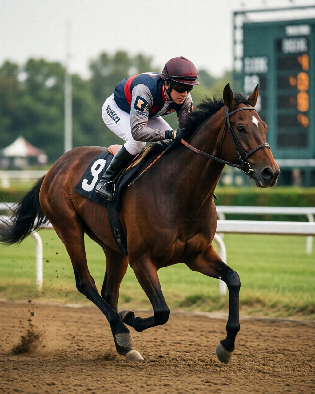 Horse racing scene — 草地賽情報