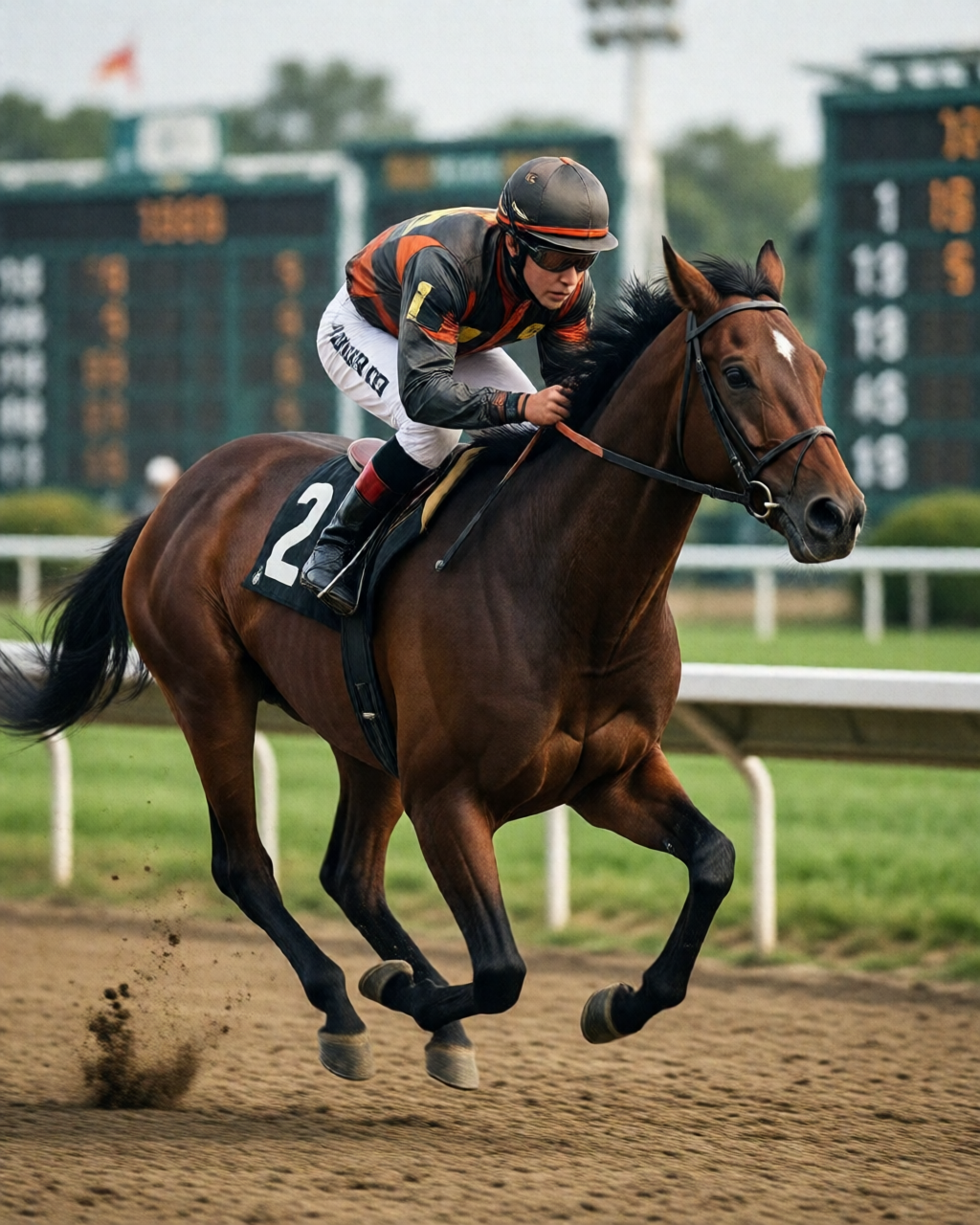 Horse racing scene — 賽馬攻略誌