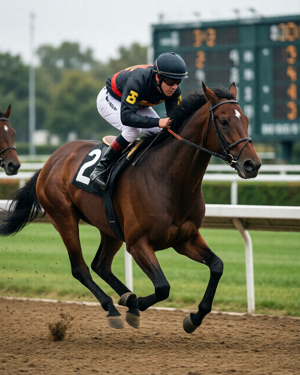 Horse racing scene — 賠率情報誌