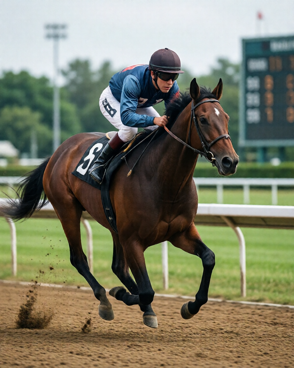 Horse racing scene — 馬迷天地