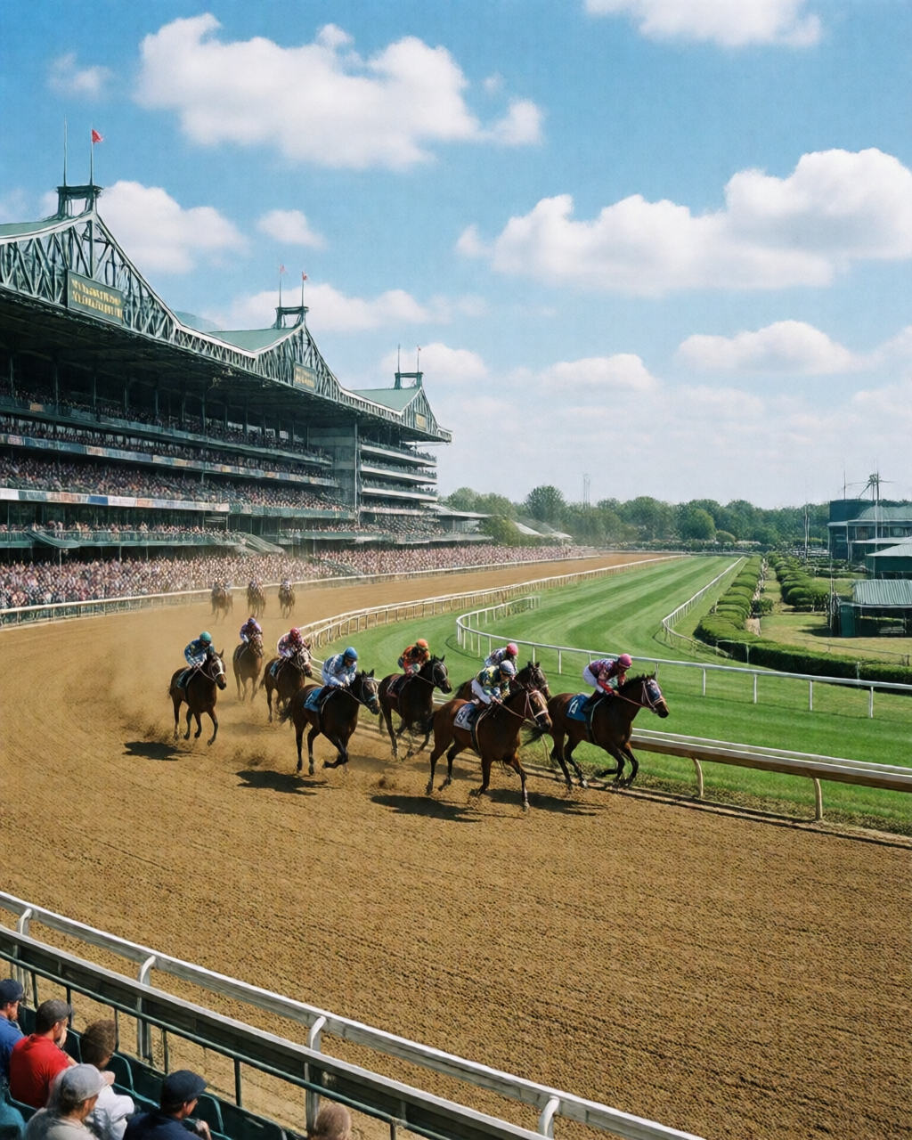 Horse racing scene — 騎師視角
