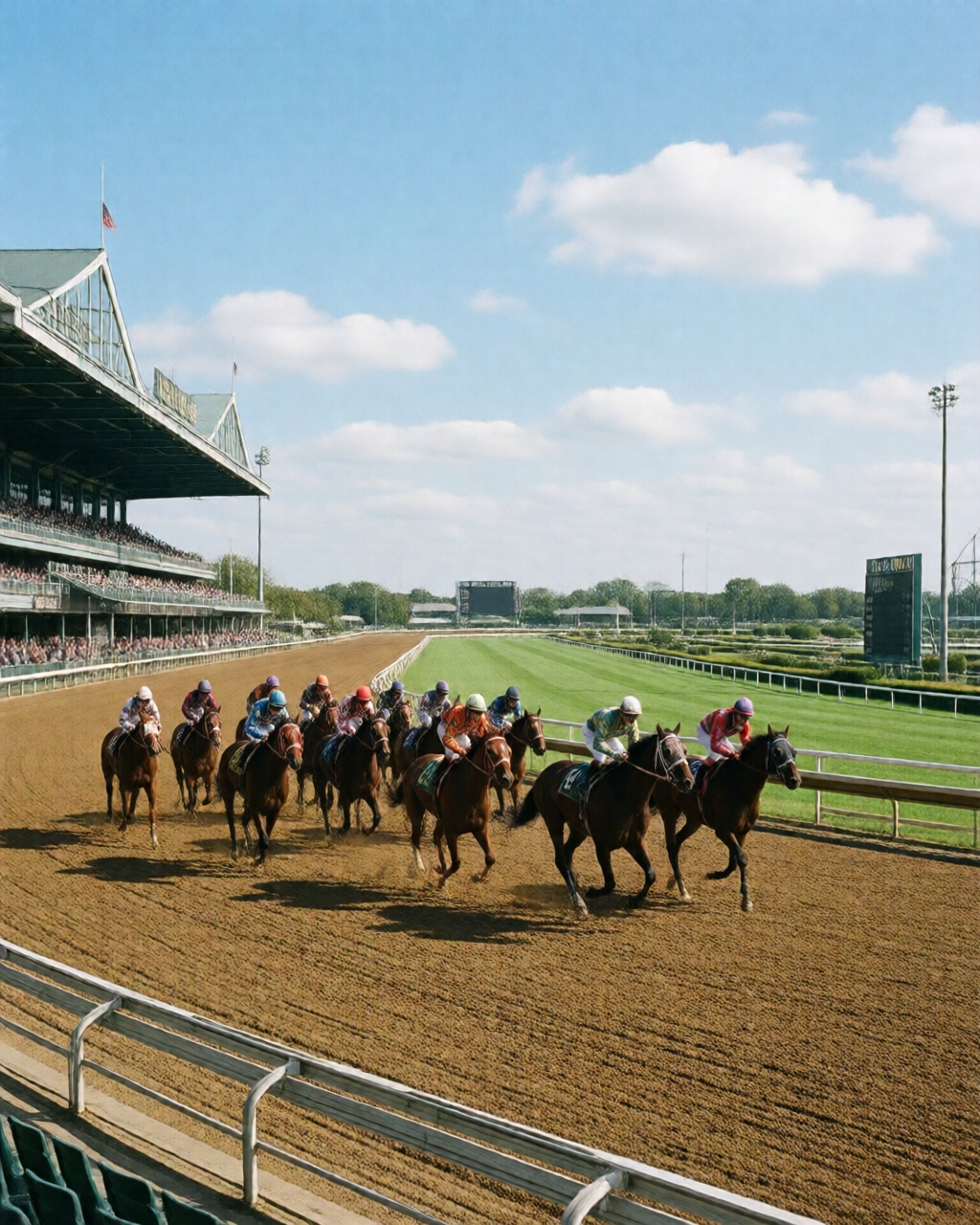 Horse racing scene — 草地賽情報