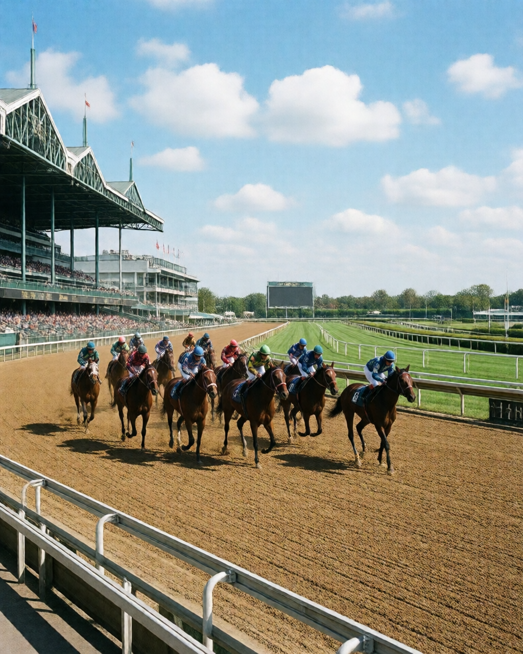 Horse racing scene — 賠率情報誌