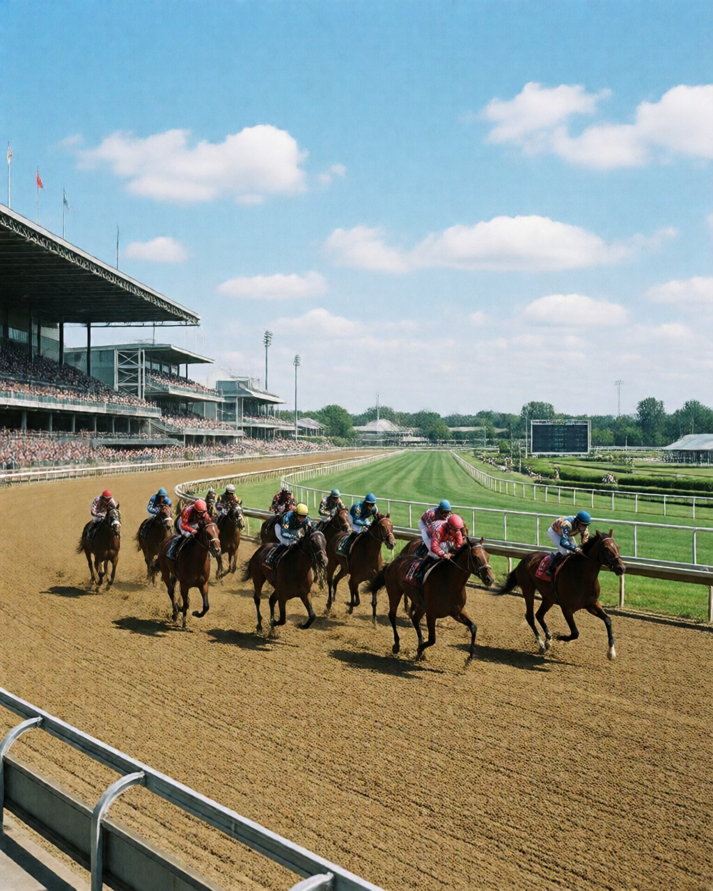 Horse racing scene — 馬經誌