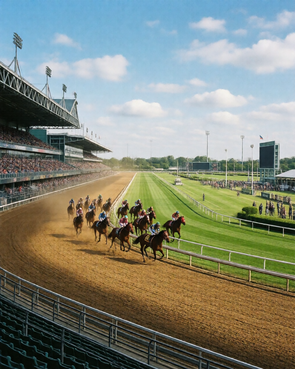 Horse racing scene — 草地賽情報