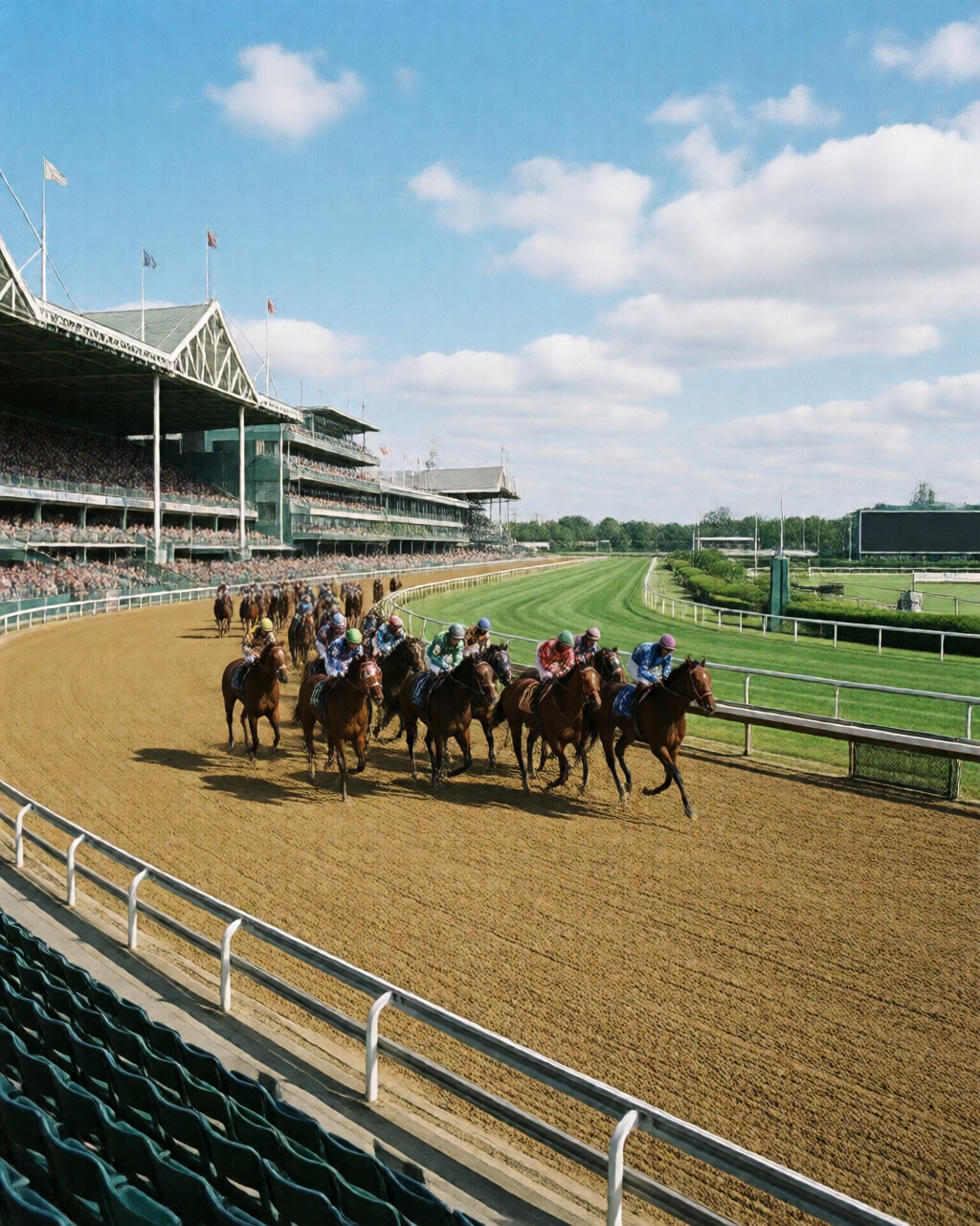 Horse racing scene — 賽馬攻略誌