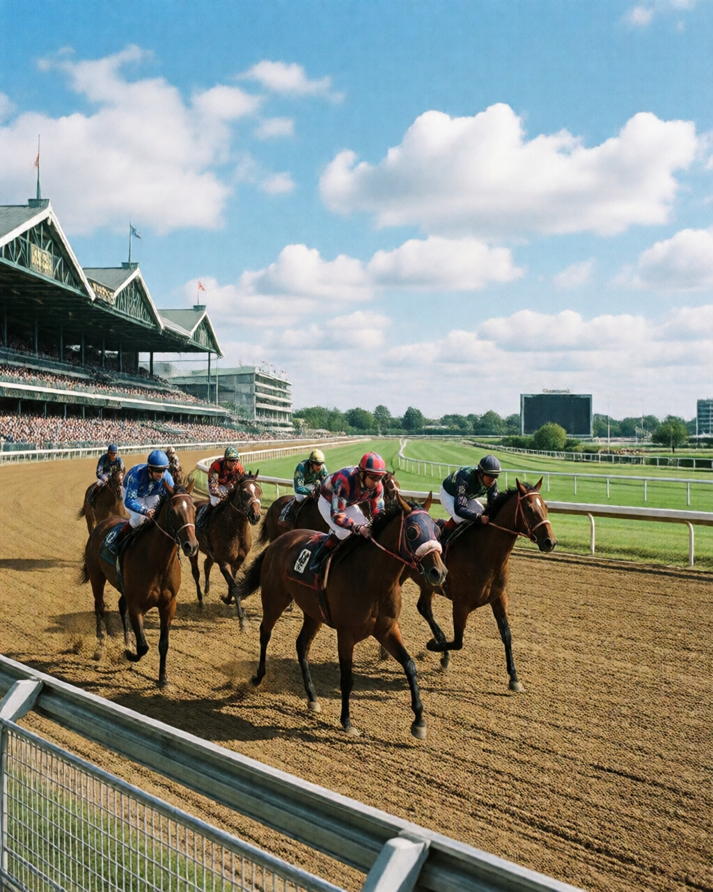 Horse racing scene — 草地賽情報