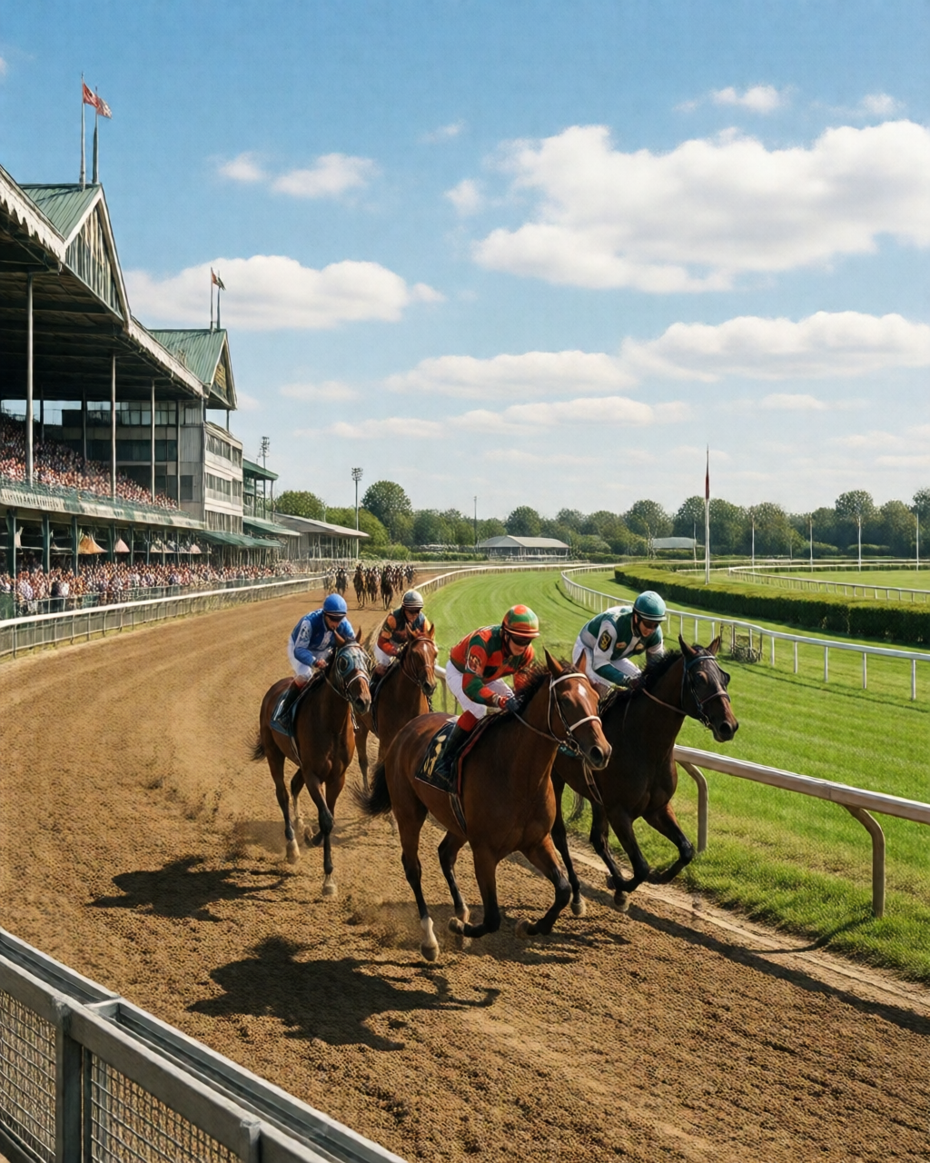 Horse racing scene — 賠率情報誌
