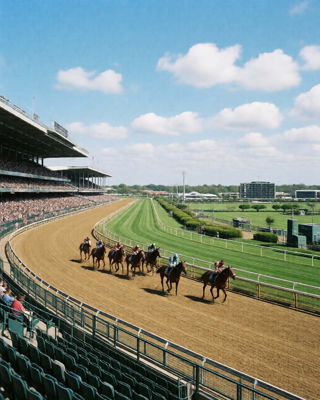 Horse racing scene — 馬迷天地