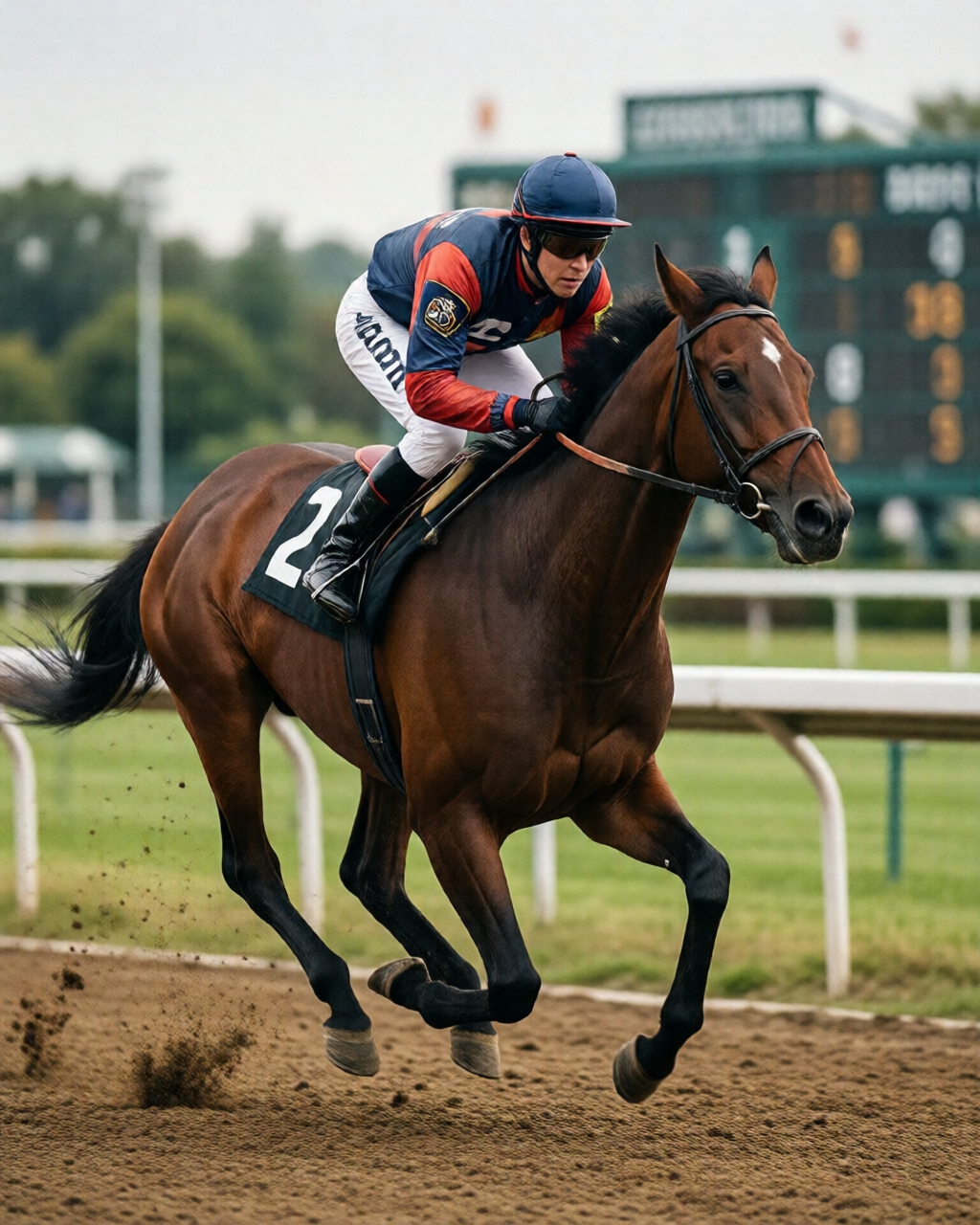 Horse racing scene — 馬經誌
