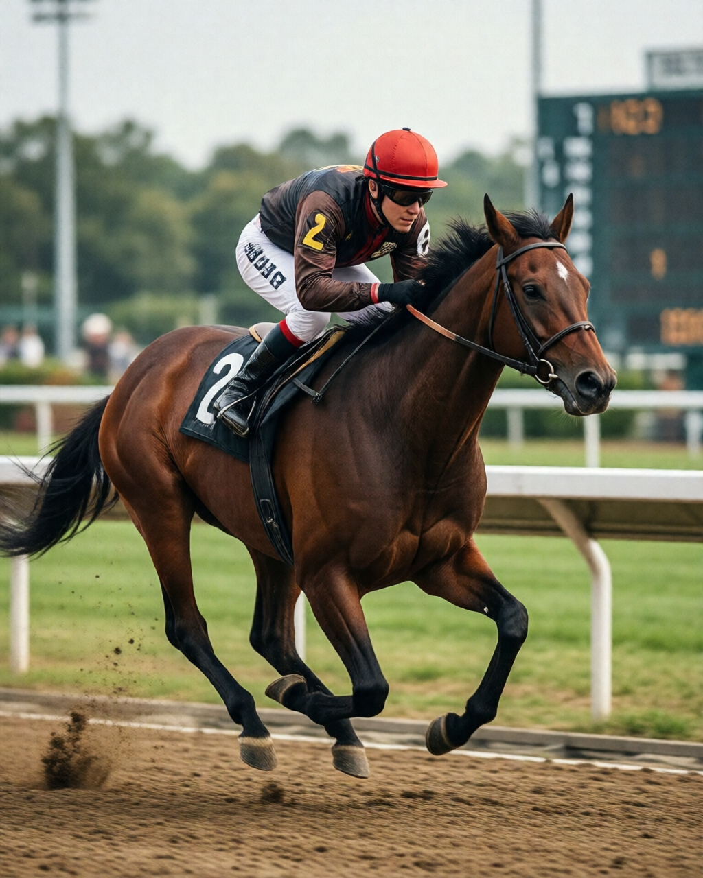 Horse racing scene — 配磅分析