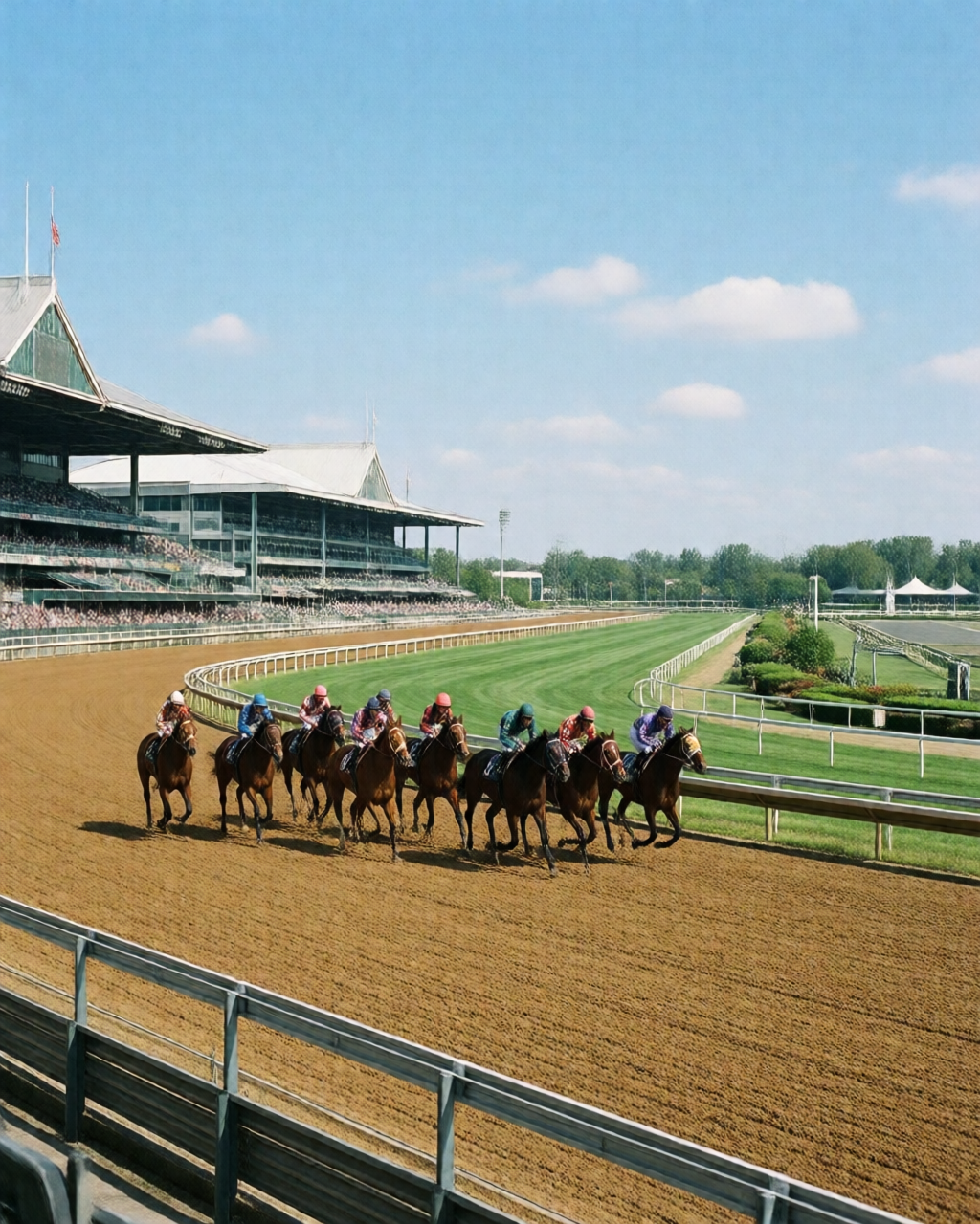 Horse racing scene — 草地賽情報