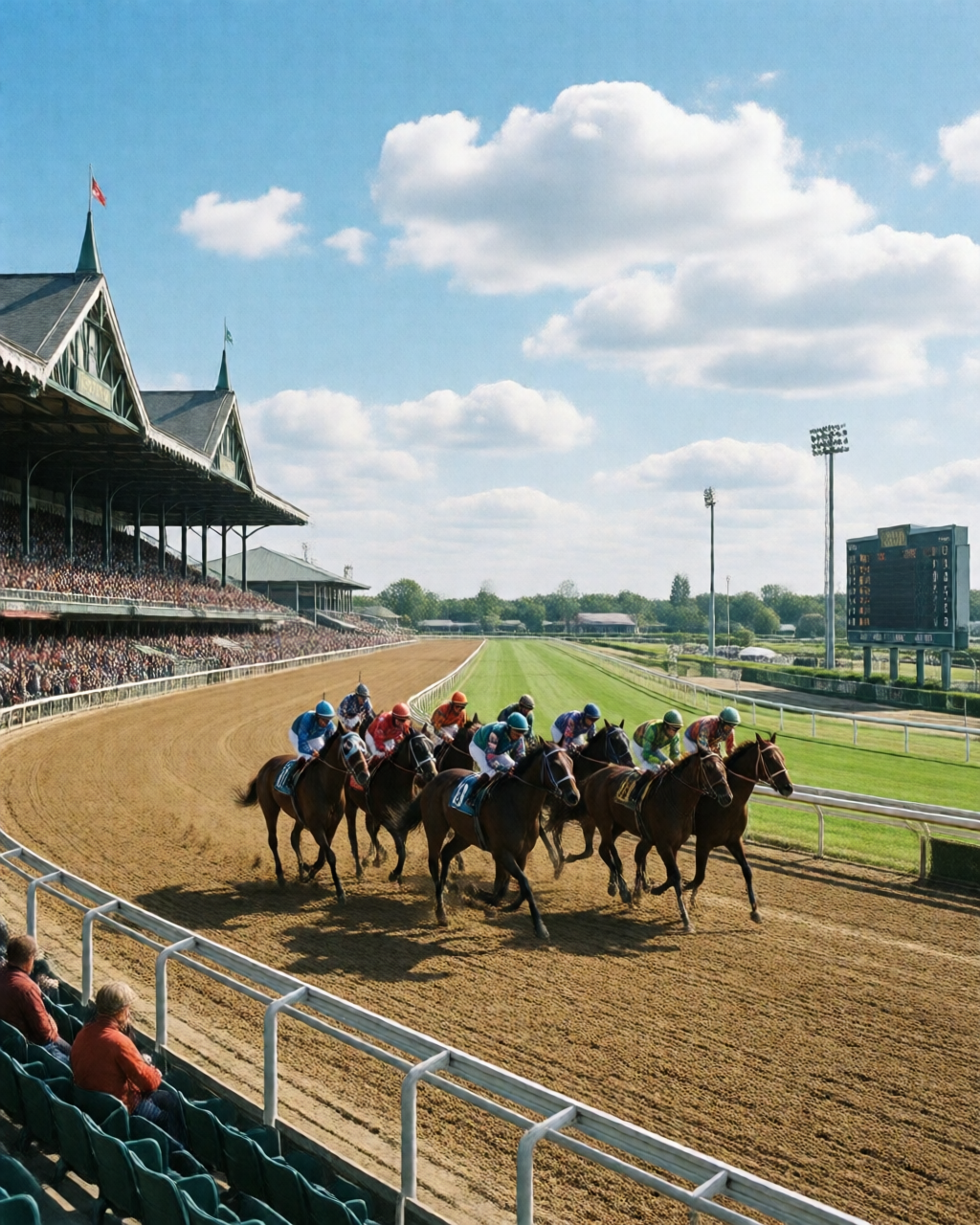Horse racing scene — 賽馬攻略誌
