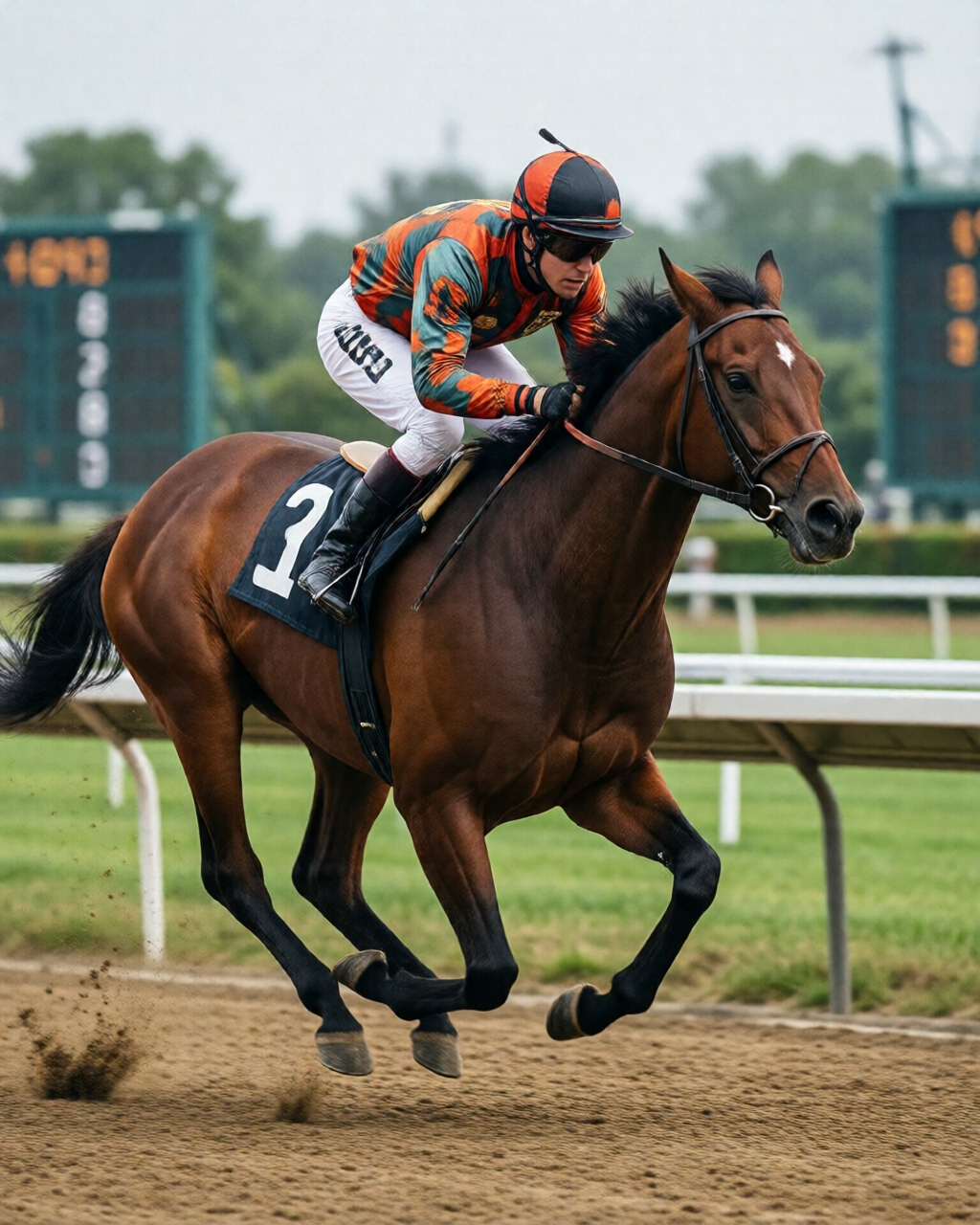 Horse racing scene — 草地賽情報