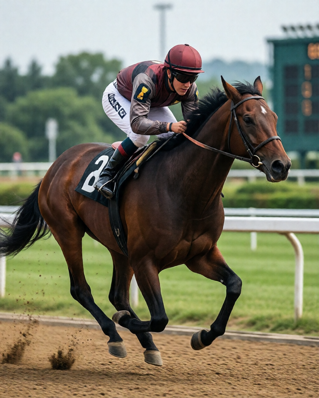 Horse racing scene — 賽馬攻略誌